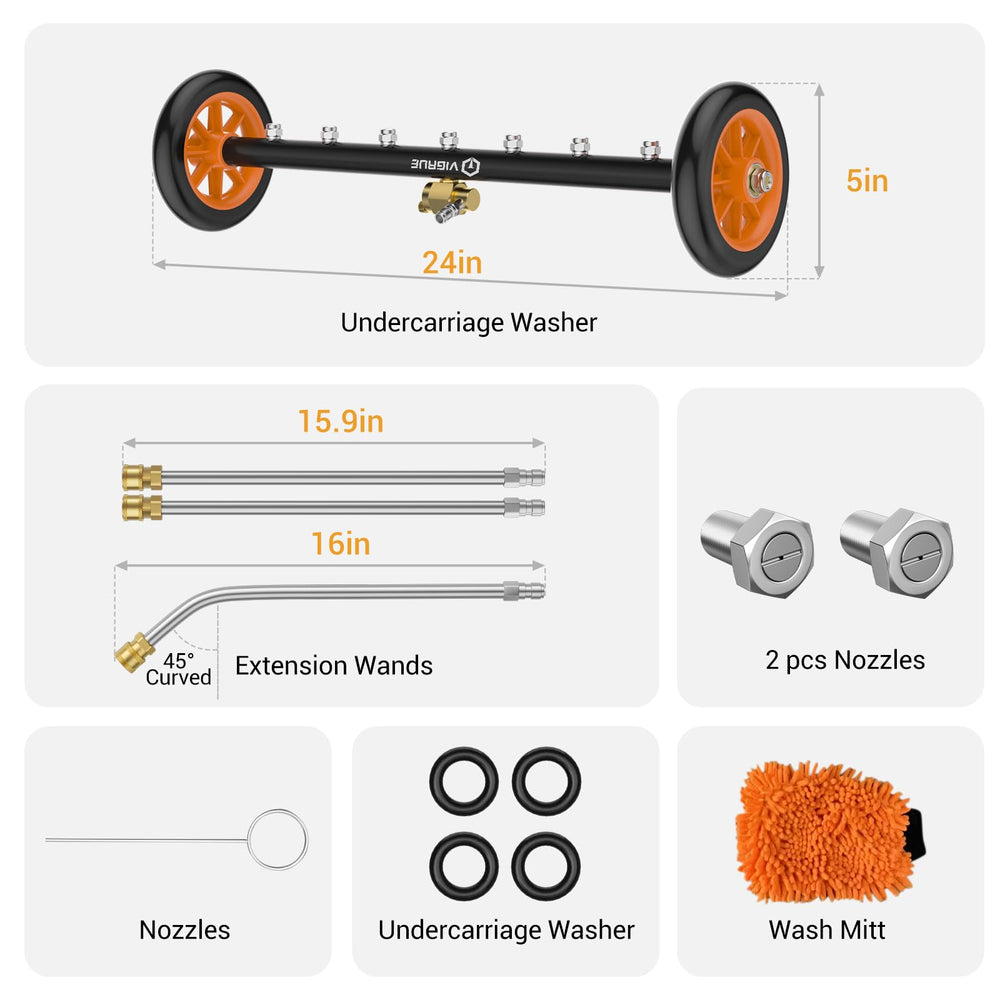 VIGRUE pressure washer attachment packaging