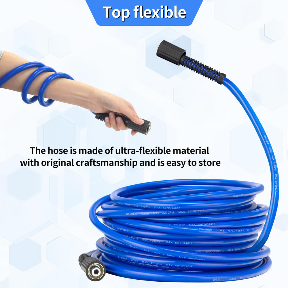 VIHEG Pressure Washer Hose 50 FT with adapters