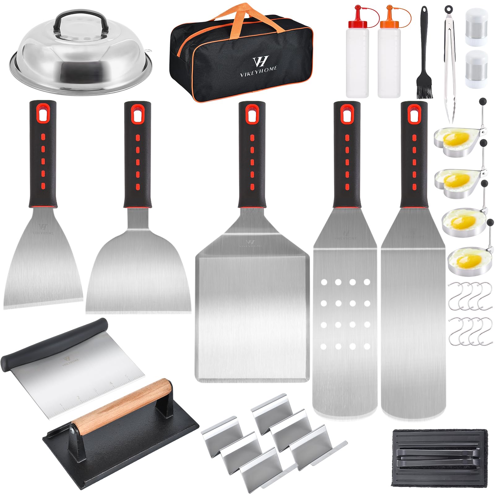 VIKEYHOME Griddle Accessories Kit 30 Pcs tools set with carry bag