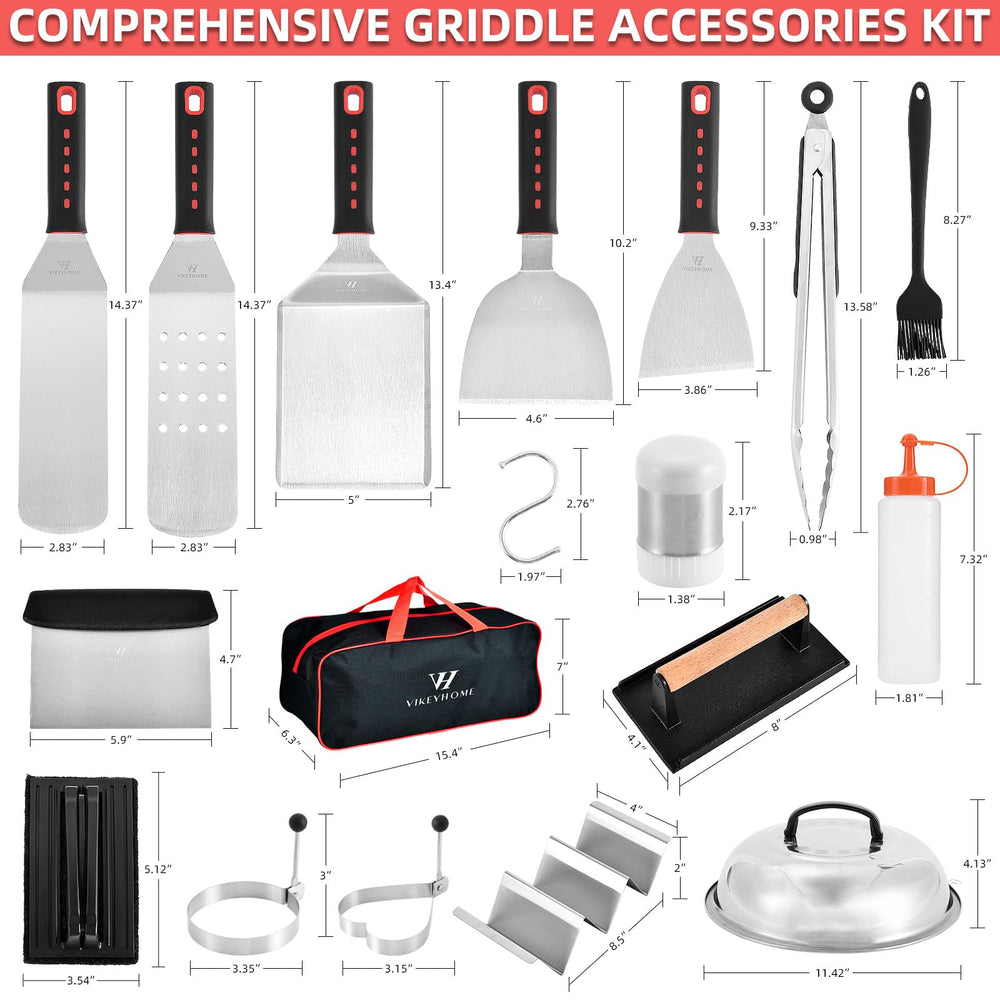 VIKEYHOME grilling accessories displayed on patio
