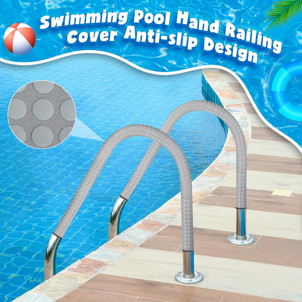 Vincreem 6 ft pool handrail cover displayed on a handrail