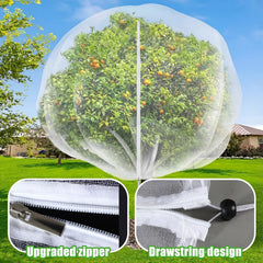 Vincreem Large Fruit Tree Netting drawstring closure