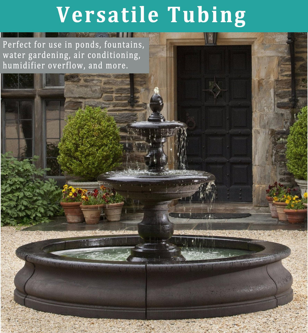 Vinyl tubing displaying its thickness and durability