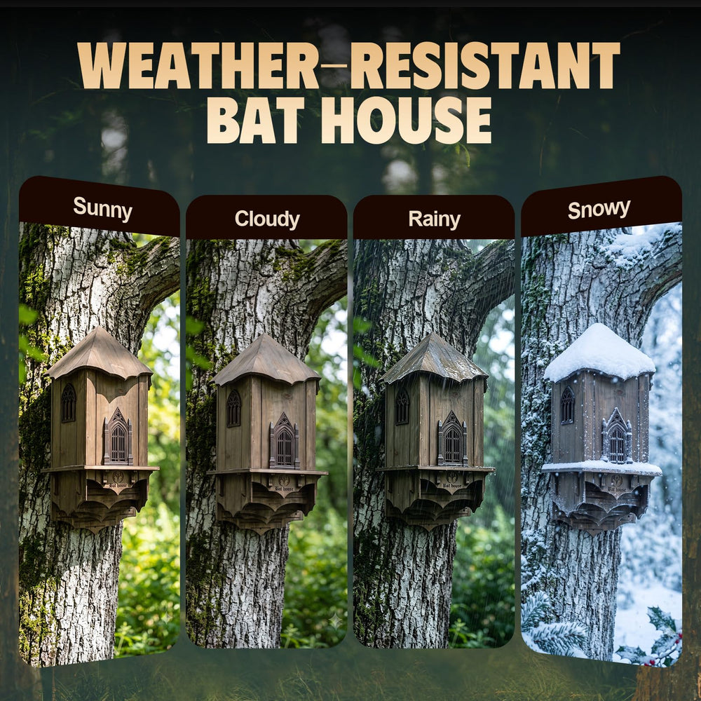 VIREESR bat house in natural outdoor setting
