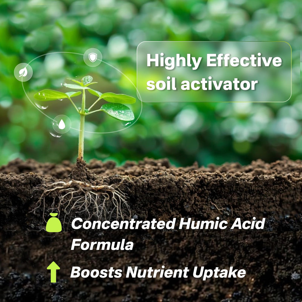 VIRESTA Soil Activator 13.8oz side view showing dosage instructions