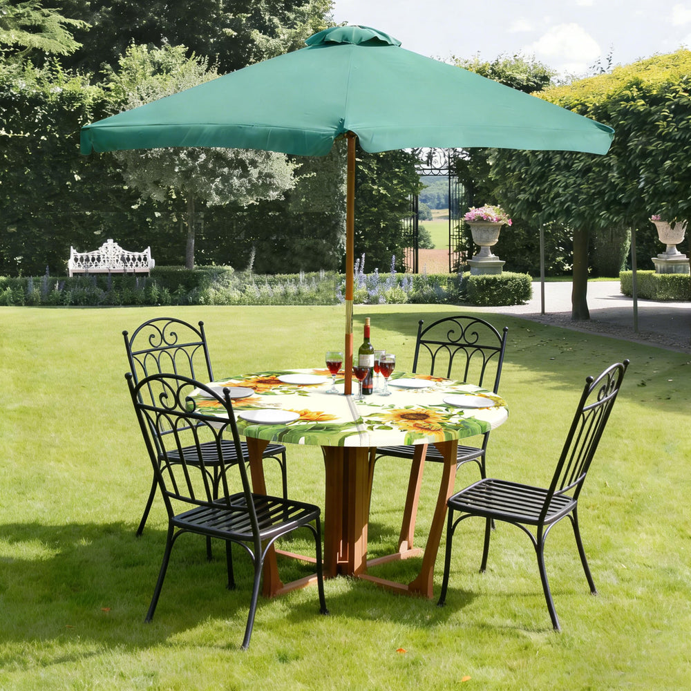Virtumob Tablecloth laid out on a dining table