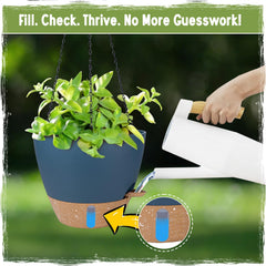 Visible water window feature of Goproauto hanging planter