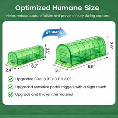 VisidgeB2C humane mouse trap in outdoor setting