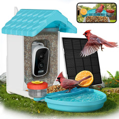 VISIOGEAR Smart Bird Feeder front view with 4K camera