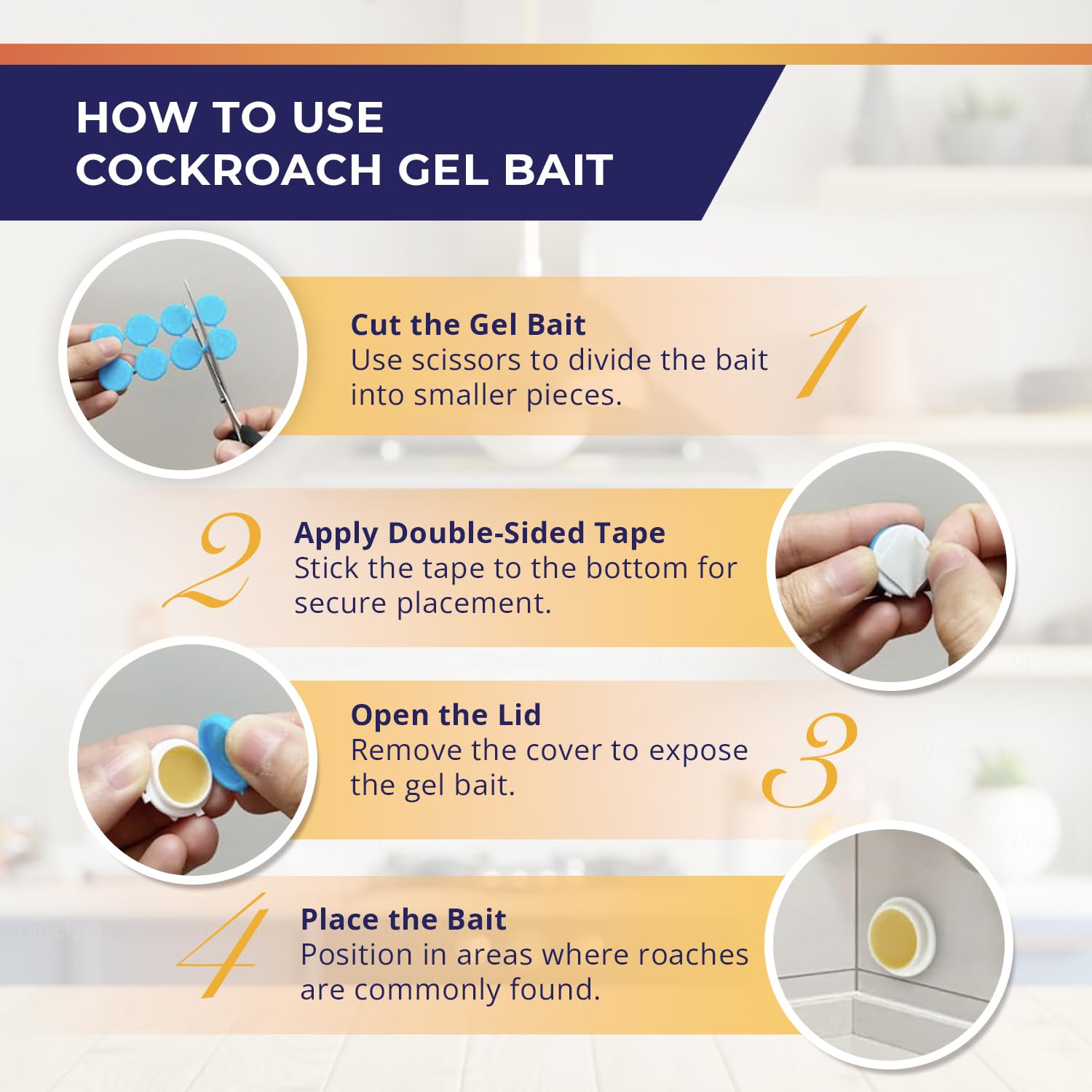 Visismile Cockroach Gel Bait outdoor application in a shed