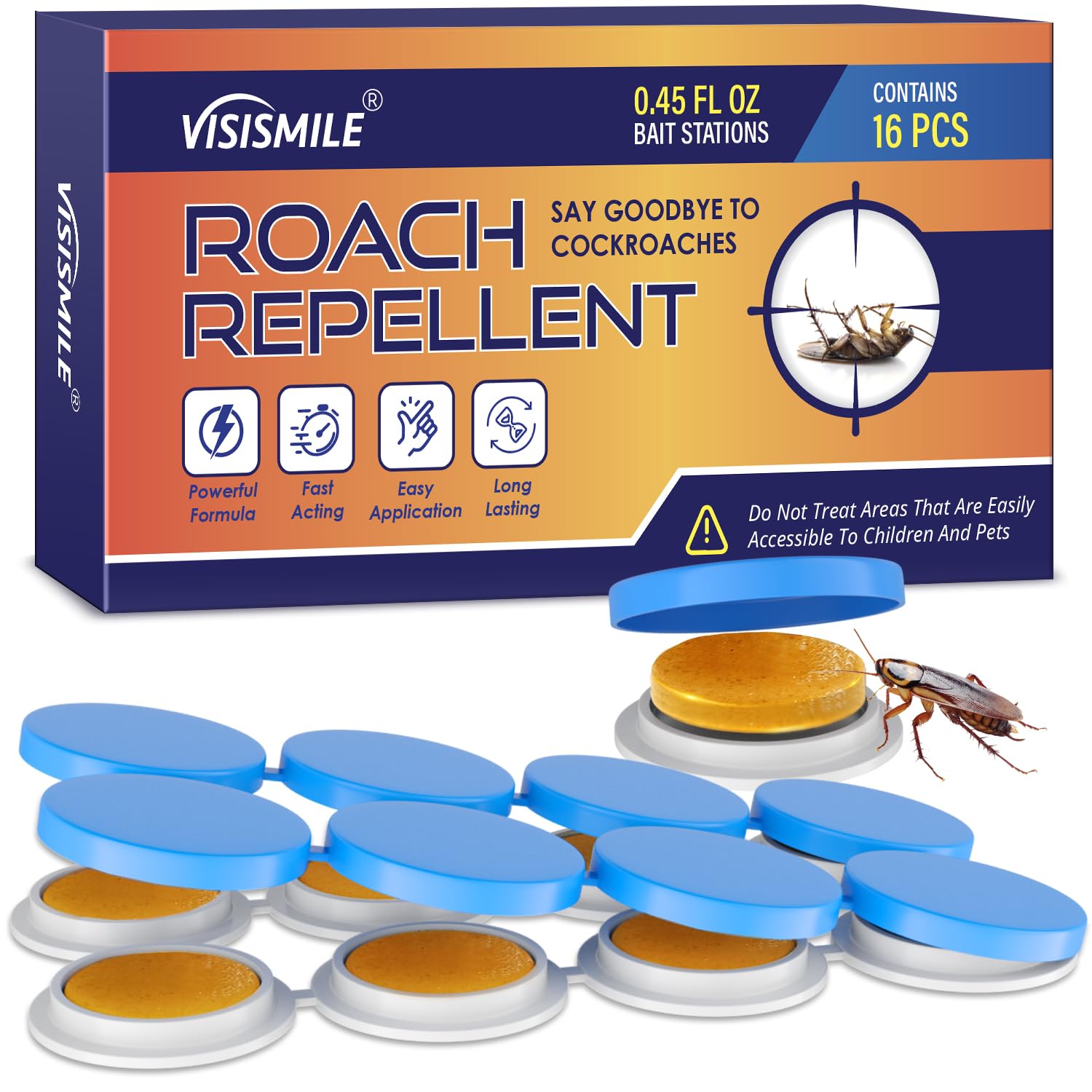 Visismile Cockroach Repellent Gel Bait front view packaging