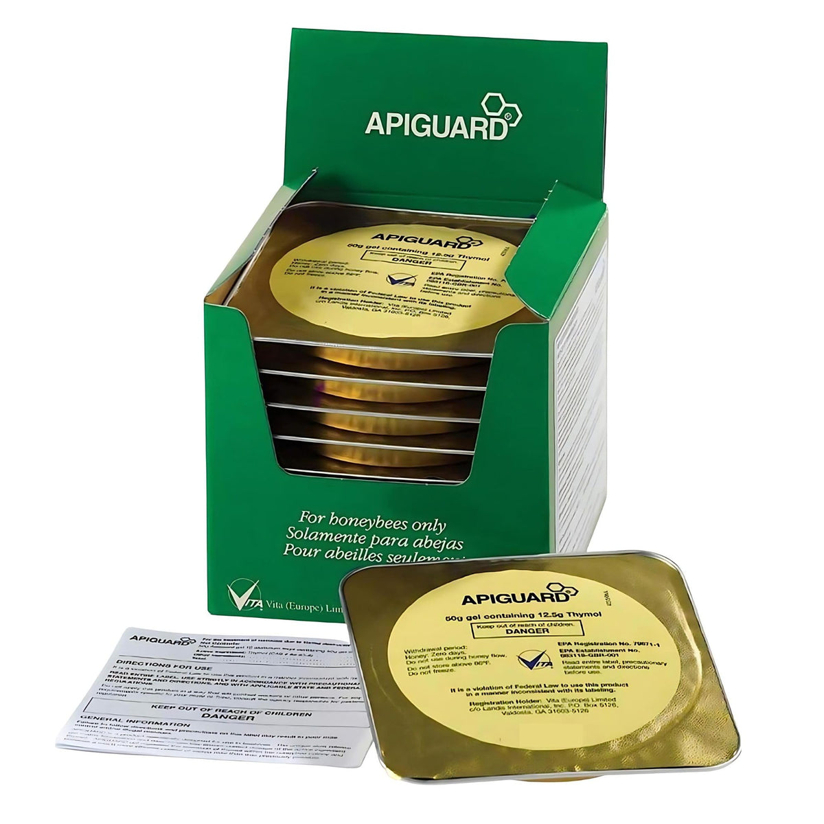VITA BEEHEALTH Apiguard Varroa Mite packaging front view
