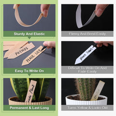 VITEVER plant labels inserted in flower pots