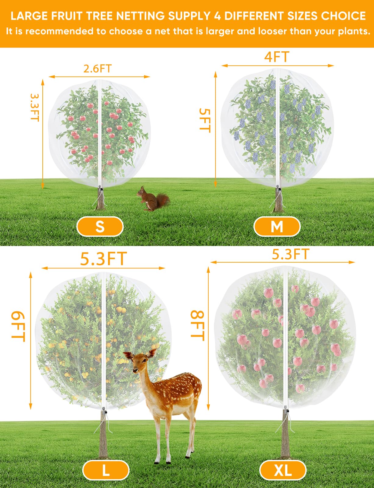 VITI Fruit Tree Netting for Cicadas, material close-up