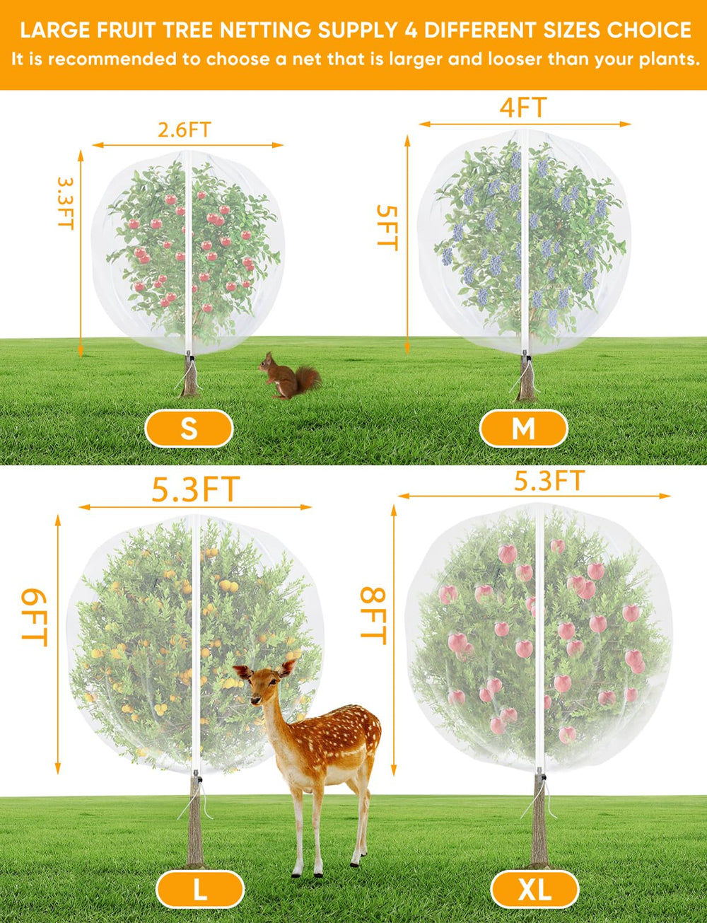 VITI Fruit Tree Netting for Cicadas, material close-up