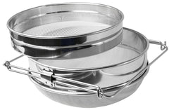 VIVO Double Sieve Honey Strainer front view with extendable arms