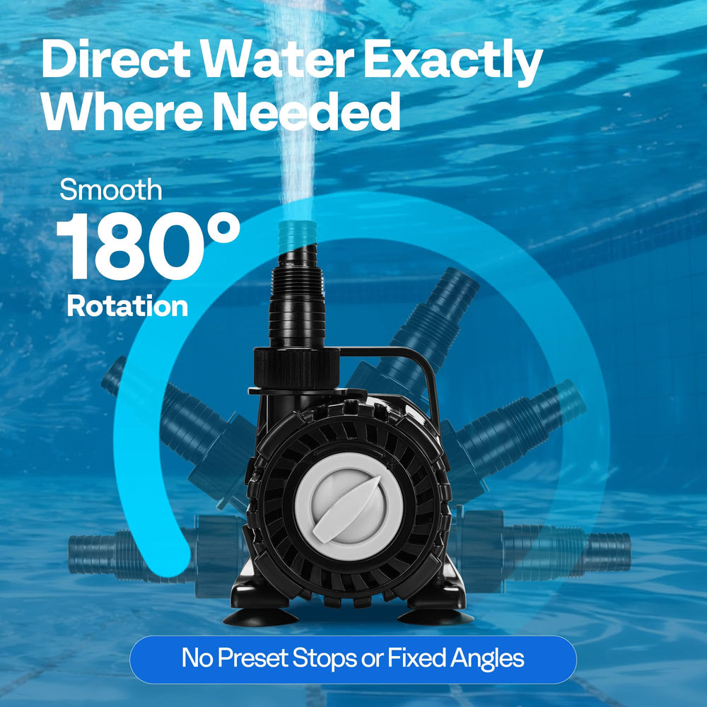 VIVOHOME 120W Pond Pump with filter mesh bag and suction cups