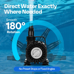 VIVOHOME 120W Pond Pump with filter mesh bag and suction cups