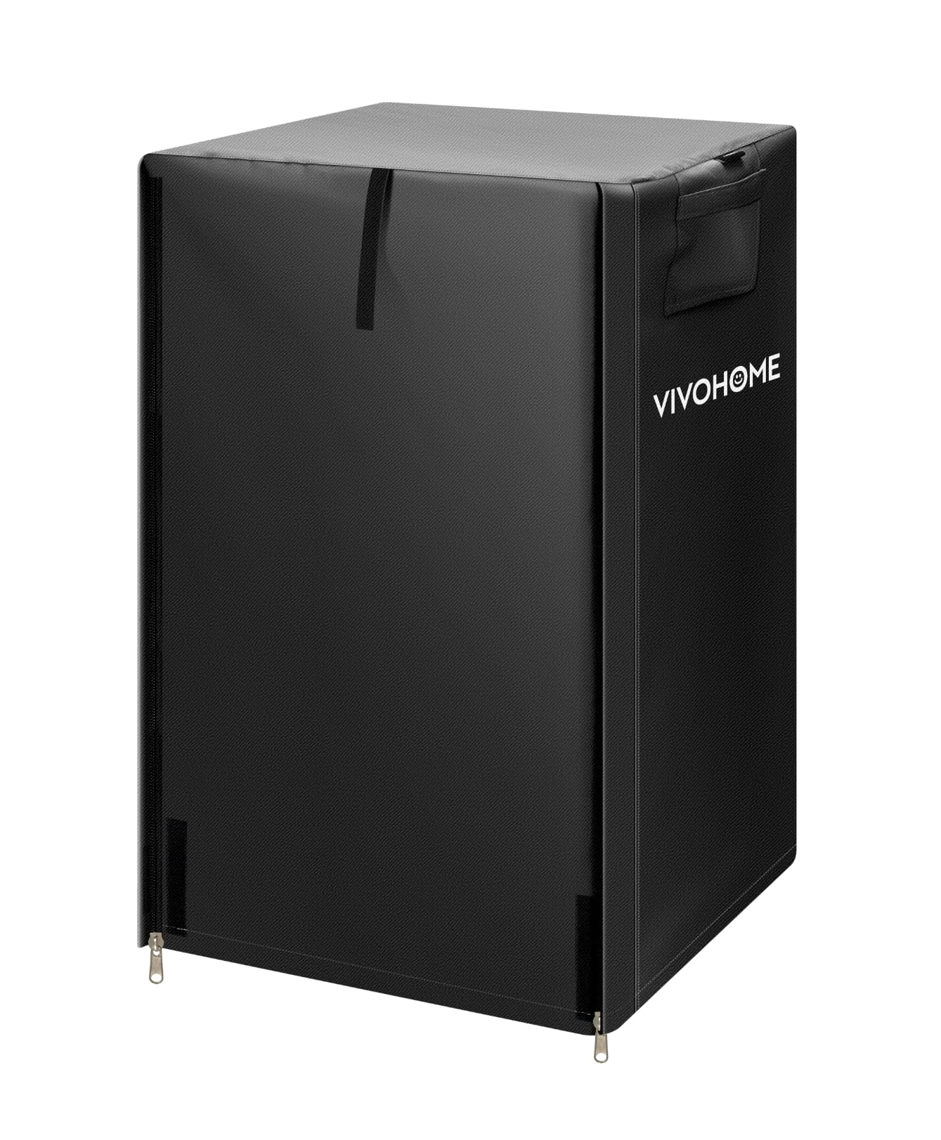 VIVOHOME 2ft waterproof firewood log rack cover in black