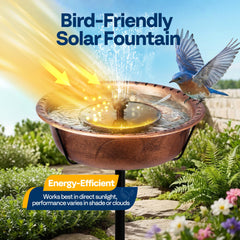 VIVOHOME Bird Bath showcasing detachable bowl for easy cleaning