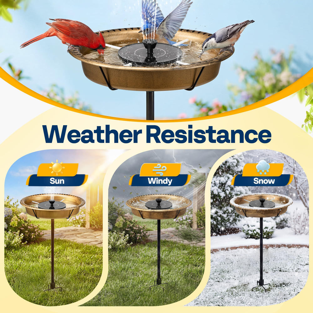 VIVOHOME Bird Bath showing water spray nozzles