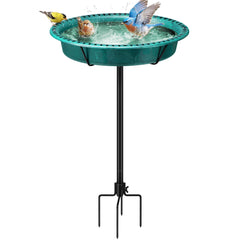 VIVOHOME Oval Bird Bath front view with antique bronze finish