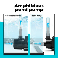 VIVOHOME Submersible Pond Pump 100W back view with power cable