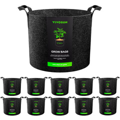 VIVOSUN 10 Gallon Fabric Grow Bag front view