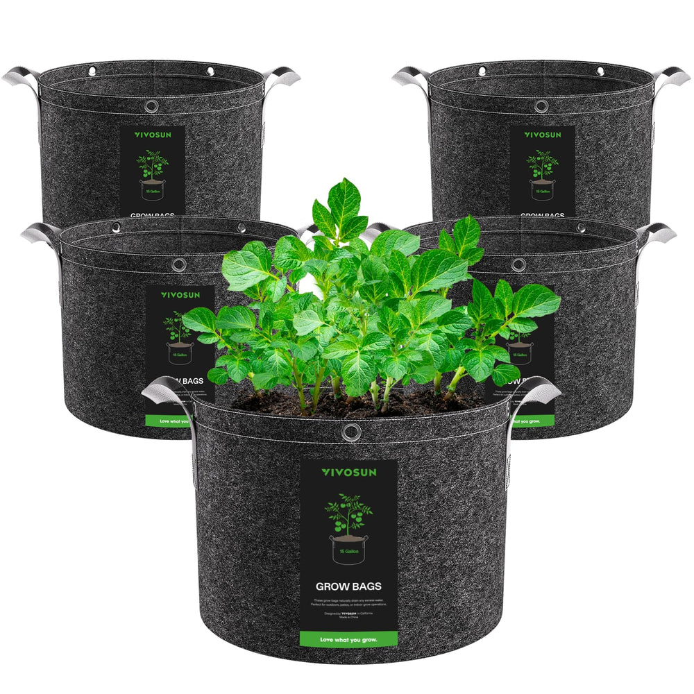 VIVOSUN 15 Gallon Fabric Grow Bag with reinforced handles