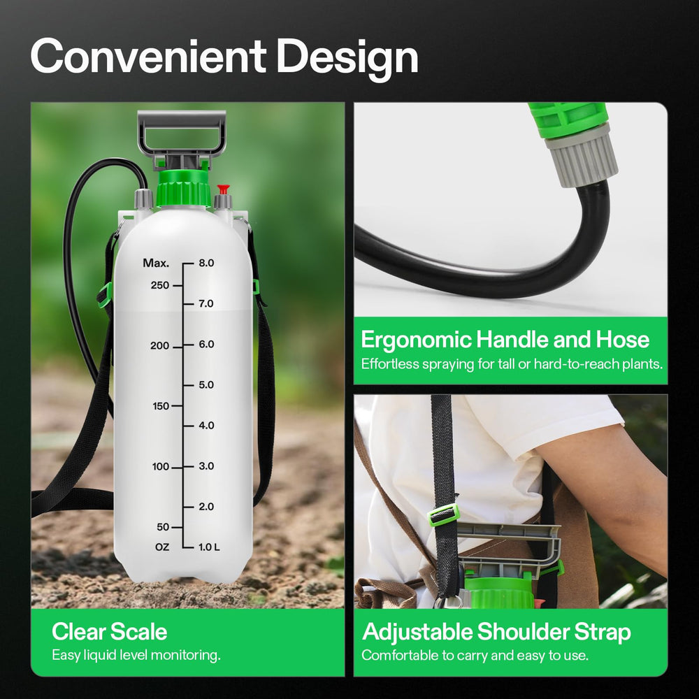 VIVOSUN 2.1 Gal Pump Sprayer with detailed instructions