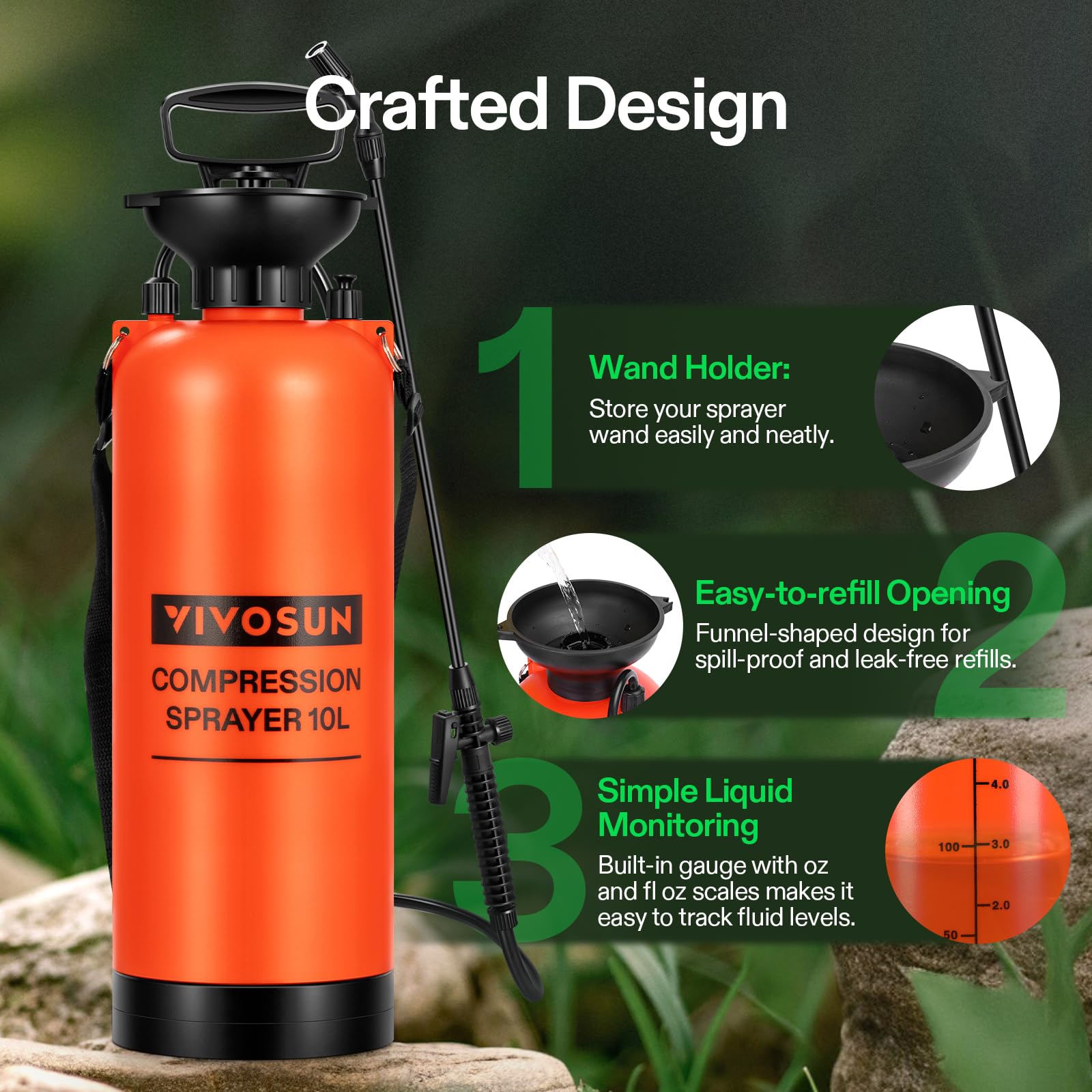 VIVOSUN 2.64-Gallon Pump Pressure Sprayer packaging