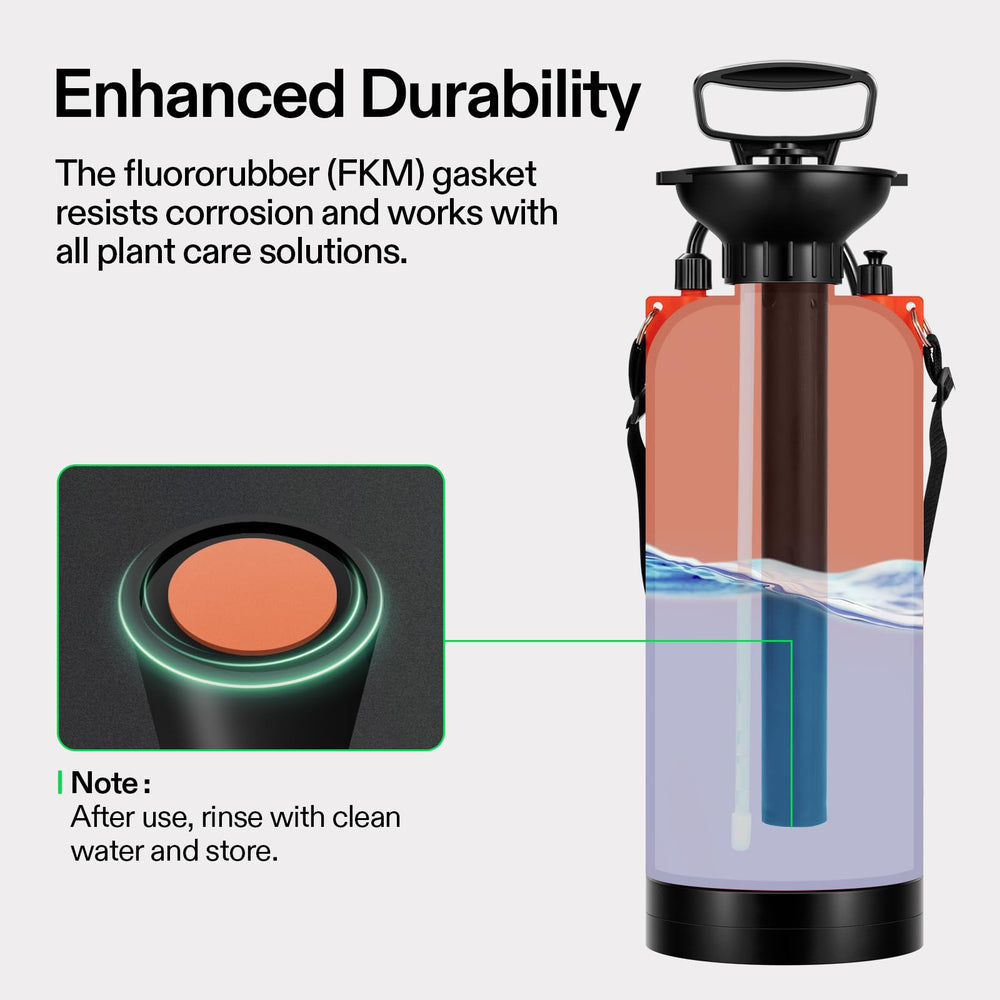 VIVOSUN 2-Gallon Pump Pressure Sprayer in use watering plants