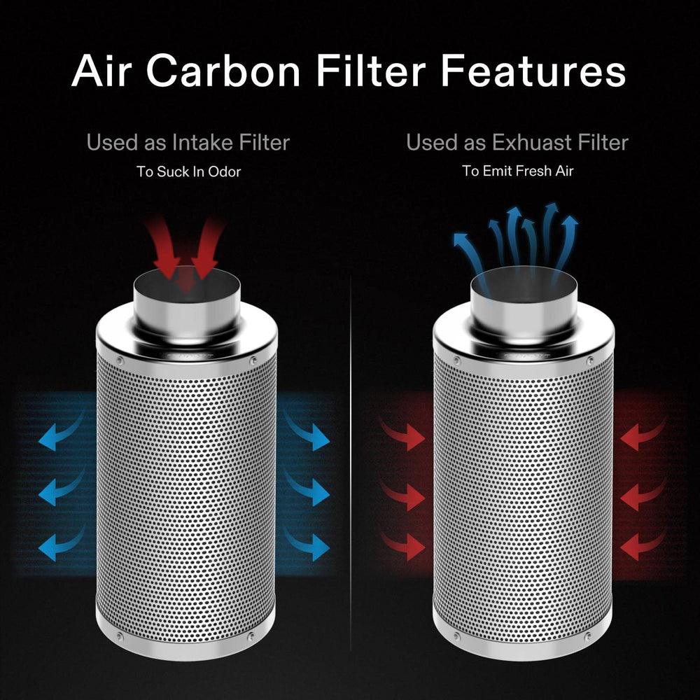VIVOSUN 4-inch Carbon Filter includes belts for assembly