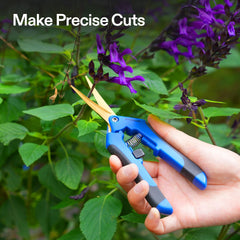 VIVOSUN 6.5 Inch Blue Pruning Shears side view