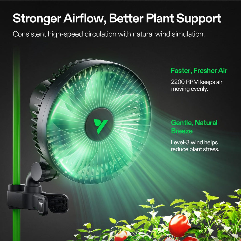 VIVOSUN AeroWave A6 Grow Tent Clip Fan oscillating feature