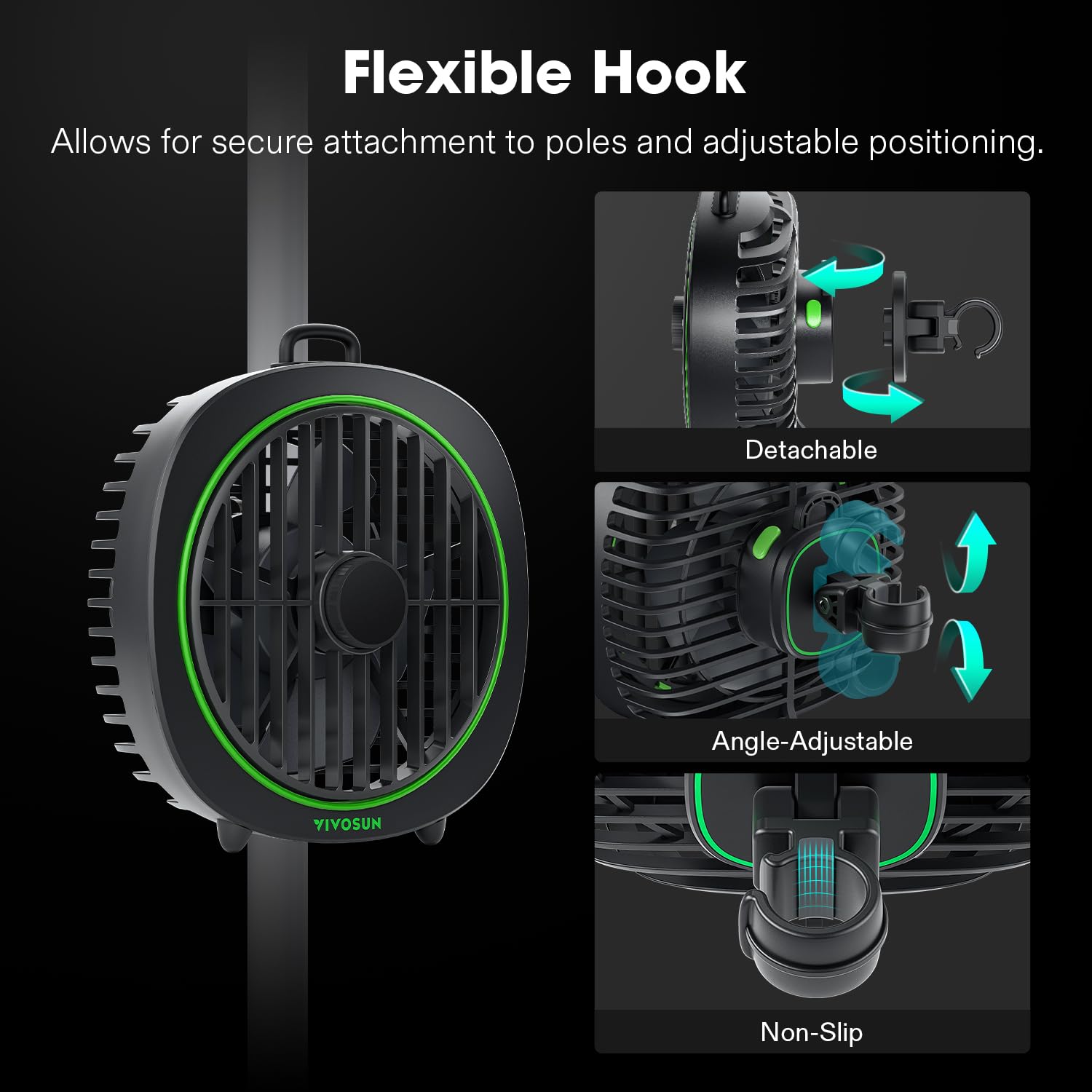 VIVOSUN AeroWave D4 Fan with packaging and included cord