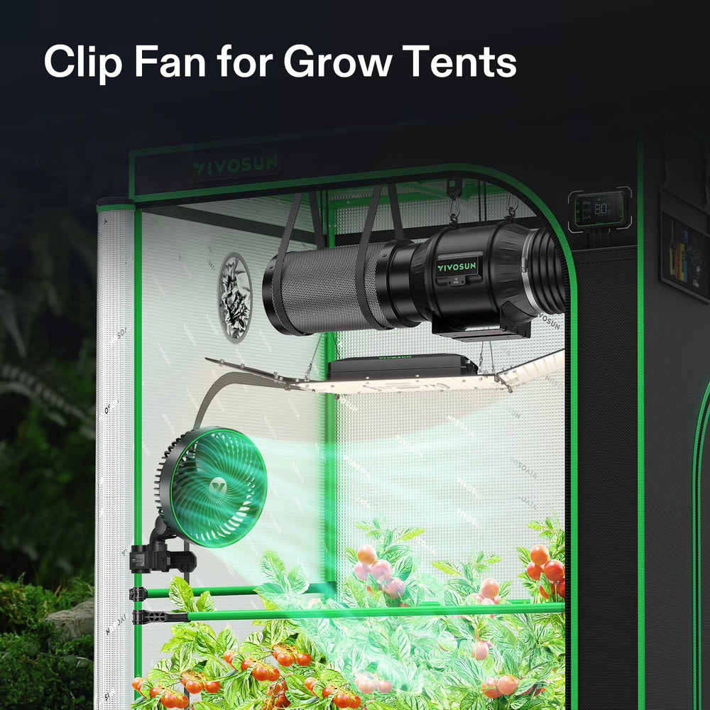 VIVOSUN AeroWave E6 Gen2 Clip Fan side view
