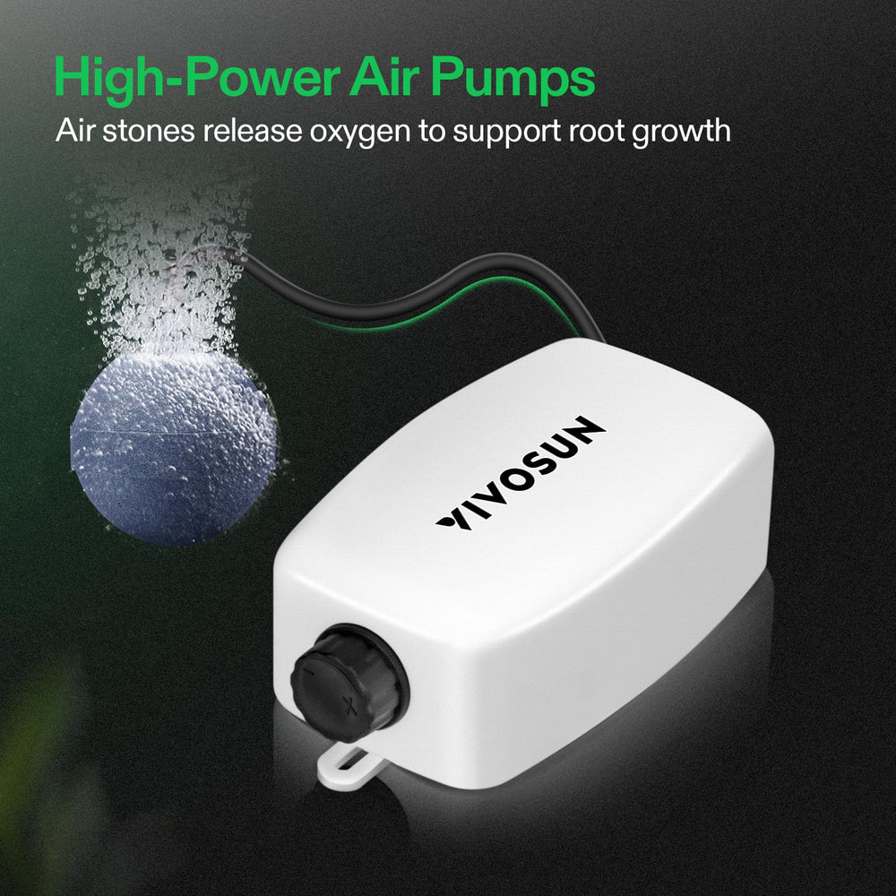 VIVOSUN DWC Hydroponic Kit components including grow basket