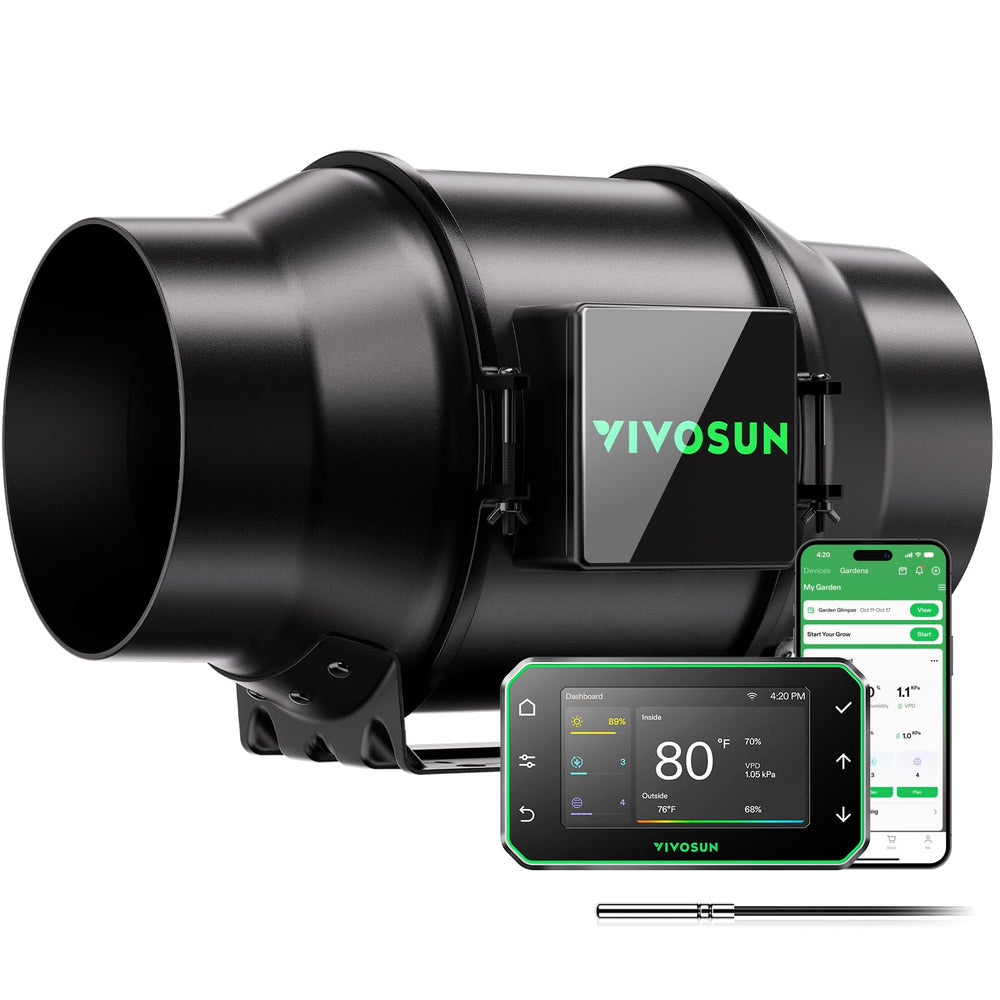 VIVOSUN G6 6" Inline Fan front view