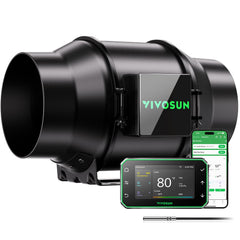 VIVOSUN G6 6" Inline Fan front view