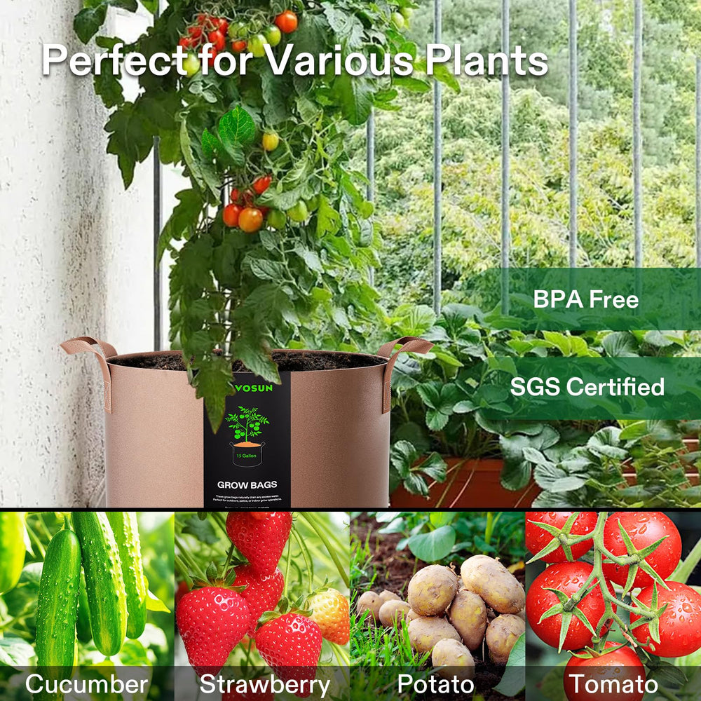 VIVOSUN grow bag showing drainage features