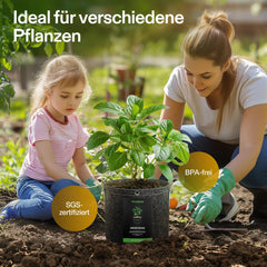 VIVOSUN grow bag with reinforced handles, side view