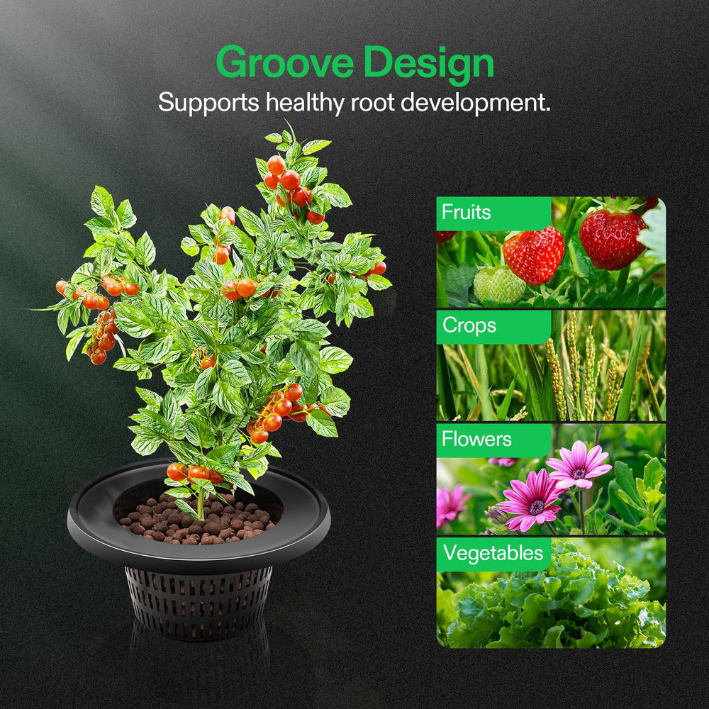 VIVOSUN hydroponic bucket with plants growing inside