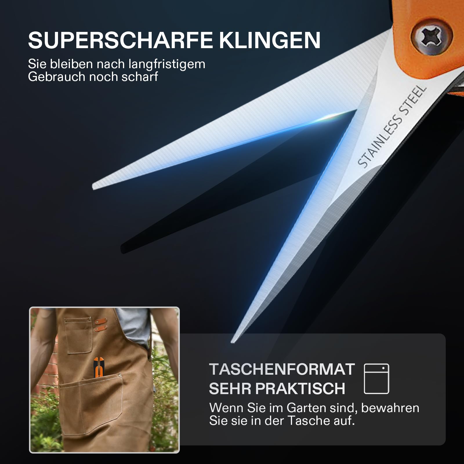 VIVOSUN micro tip snips in a gardening setting