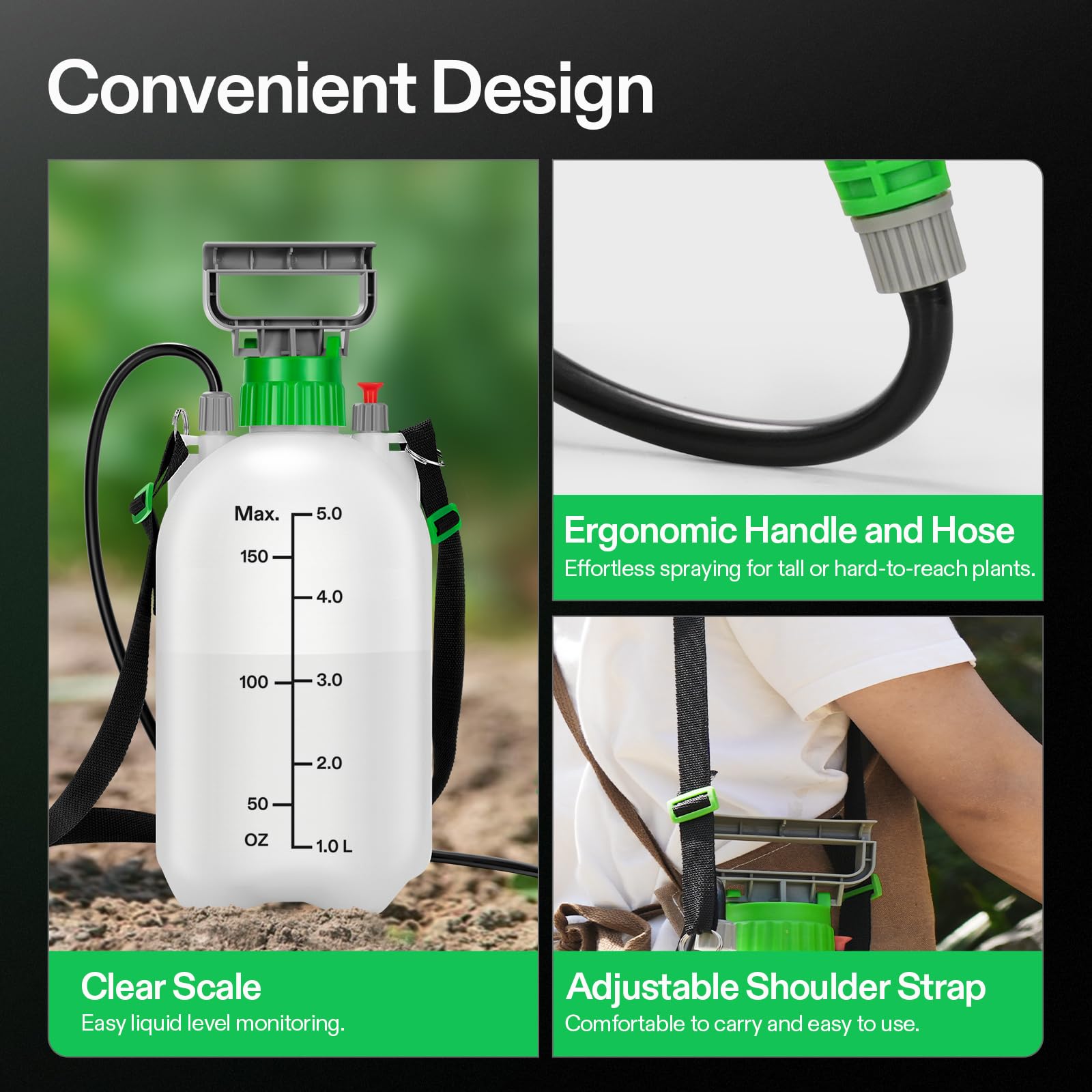 VIVOSUN Pump Sprayer 1.35 Gal for plant care application