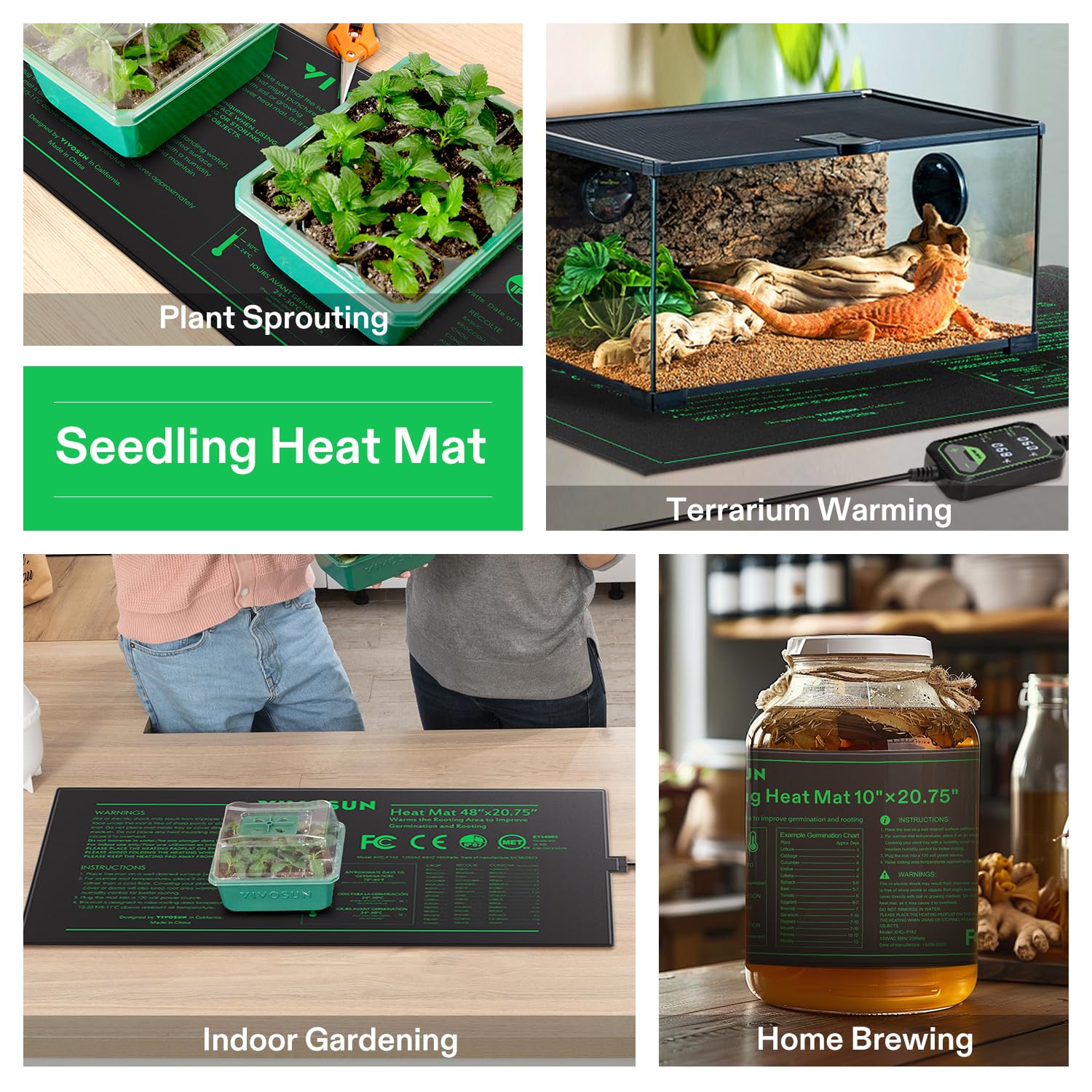 VIVOSUN Seedling Heat Mat folded for storage