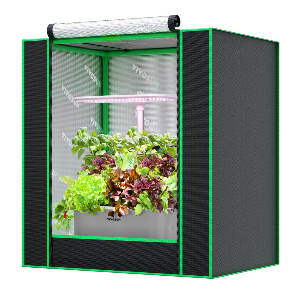 VIVOSUN Small Grow Tent front view, 20"x14"x21", green