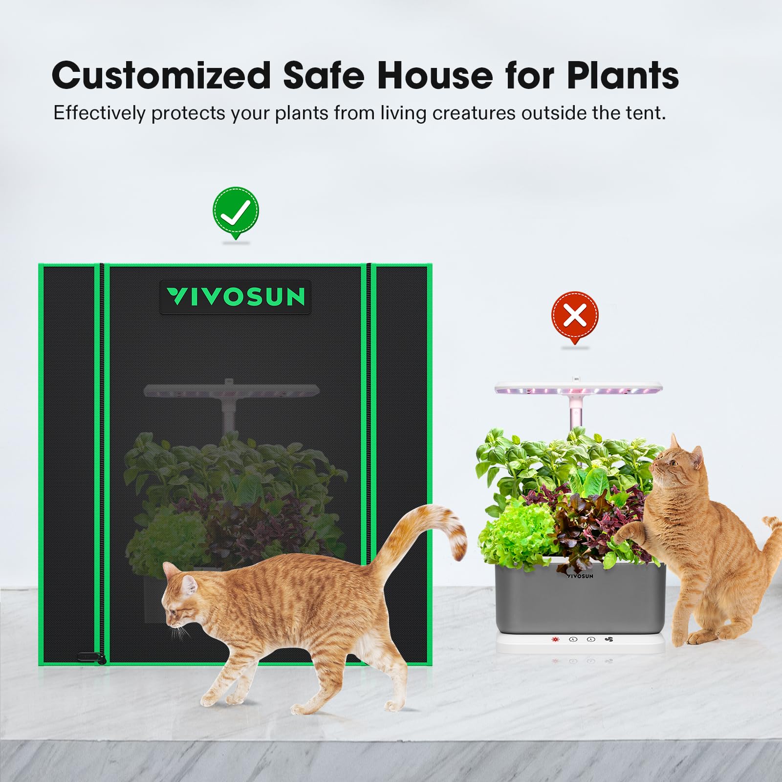 VIVOSUN Small Grow Tent mesh ventilation window