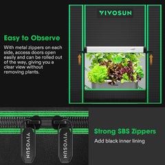 VIVOSUN Small Grow Tent with open access doors