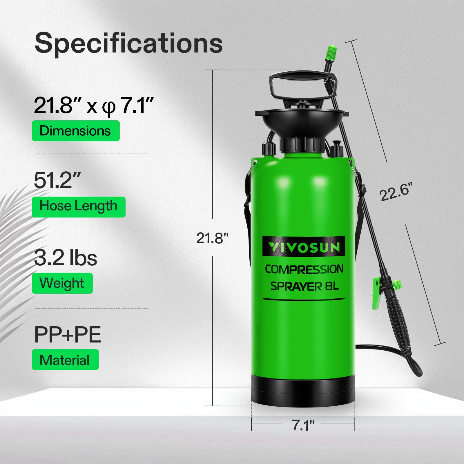 VIVOSUN sprayer adjustable nozzle close-up